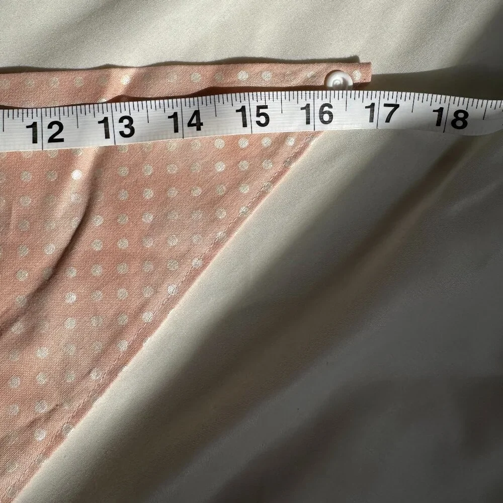 EUC, Canoodle Polka Dot Pattern Dog Bandana, White and Pink, Size M